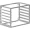 Amgood Wall Mounted Sheet / Bun Pan Rack 28in x 18in x 21in. Fits 6 Full-Size Sheet Pans. NSF BPR WM-FULL-6-Z - alternate 1